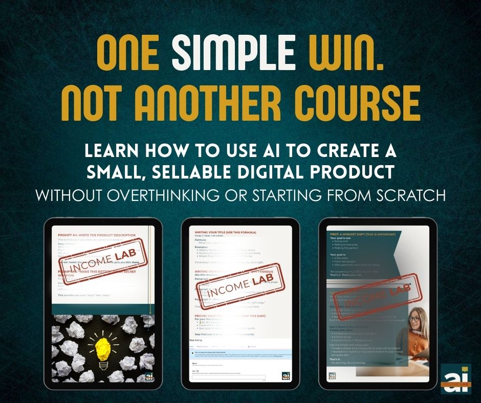 Quick Win AI Guide: Start Using AI to Create Income Momentum