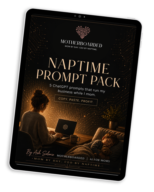 Naptime Prompt Pack — free ChatGPT prompts for moms cover image by MotherBoarded